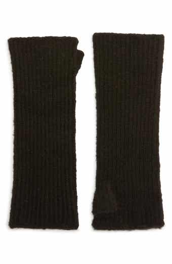 Open Edit Twisted Fingerless Rib Gloves