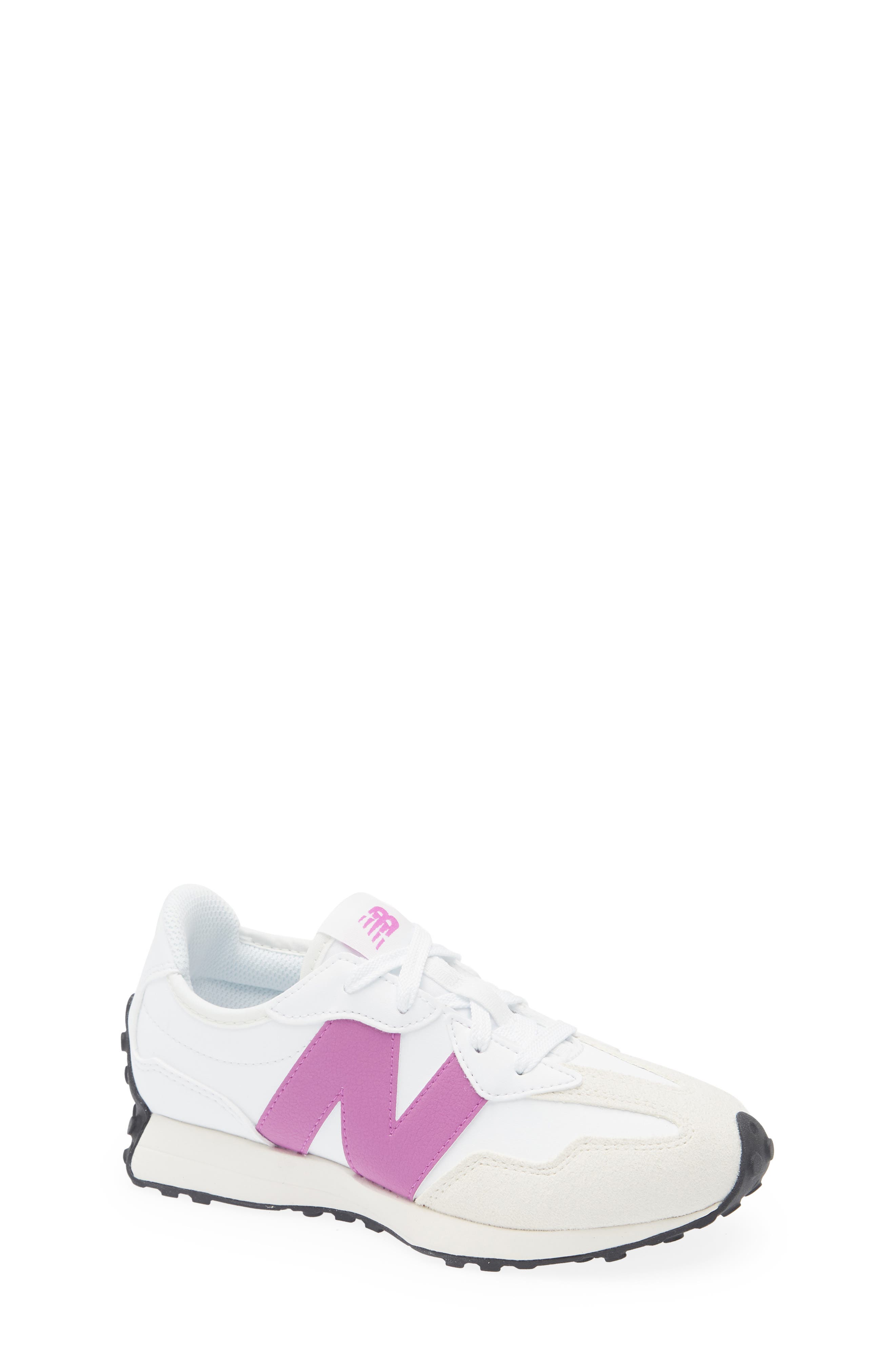 Kids' 327 Sneaker, Main, color, WHITE/ PASSION FRUIT