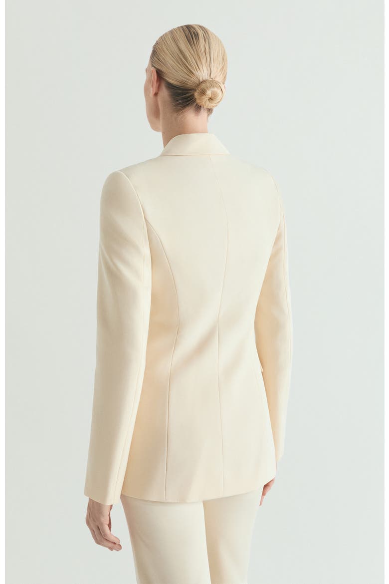 Plain Double-breasted Blazer, Alternate, color, LightYellow