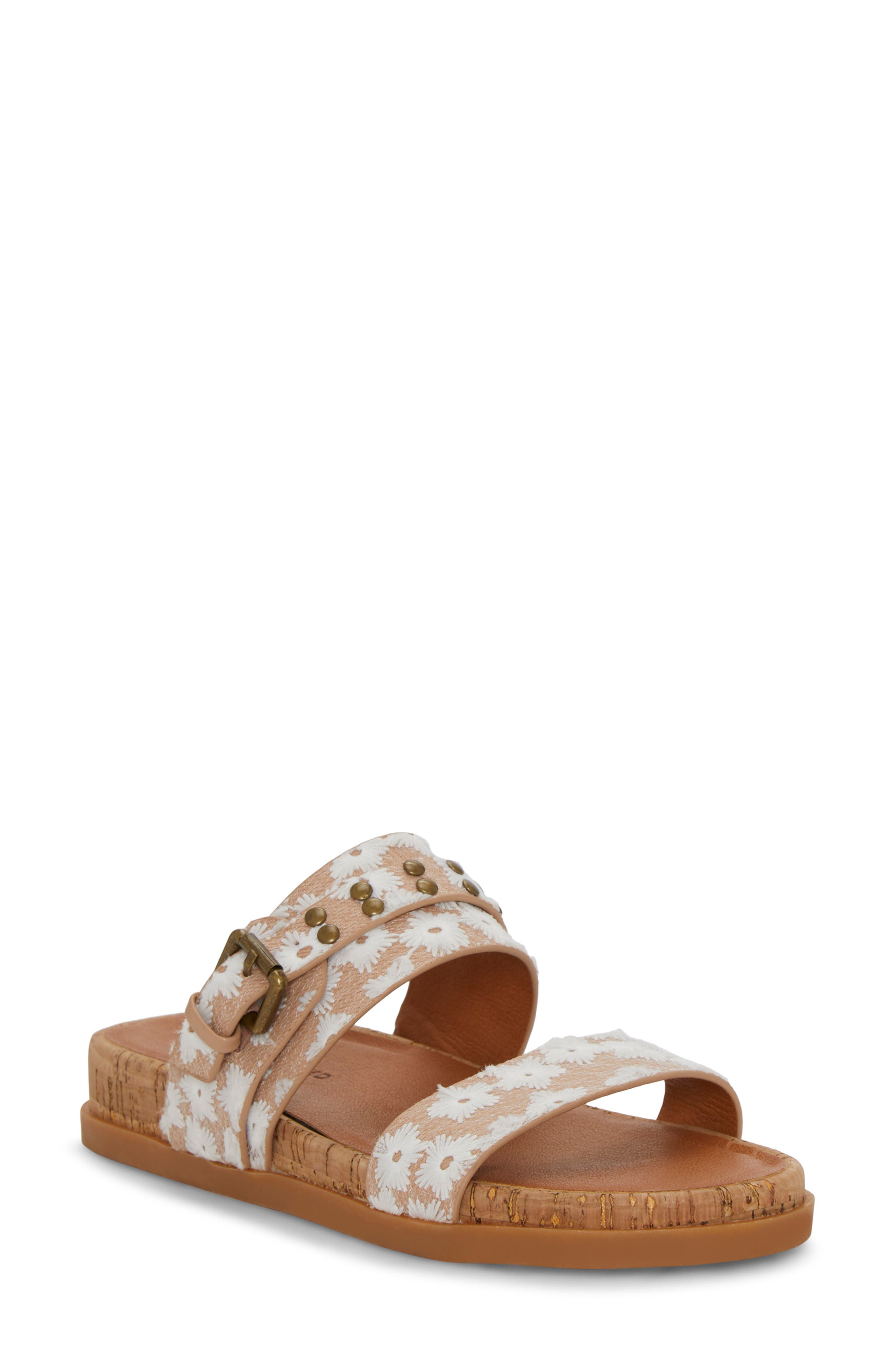 Dineesa Studded Two-Strap Sandal, Main, color, NATURAL DAISY