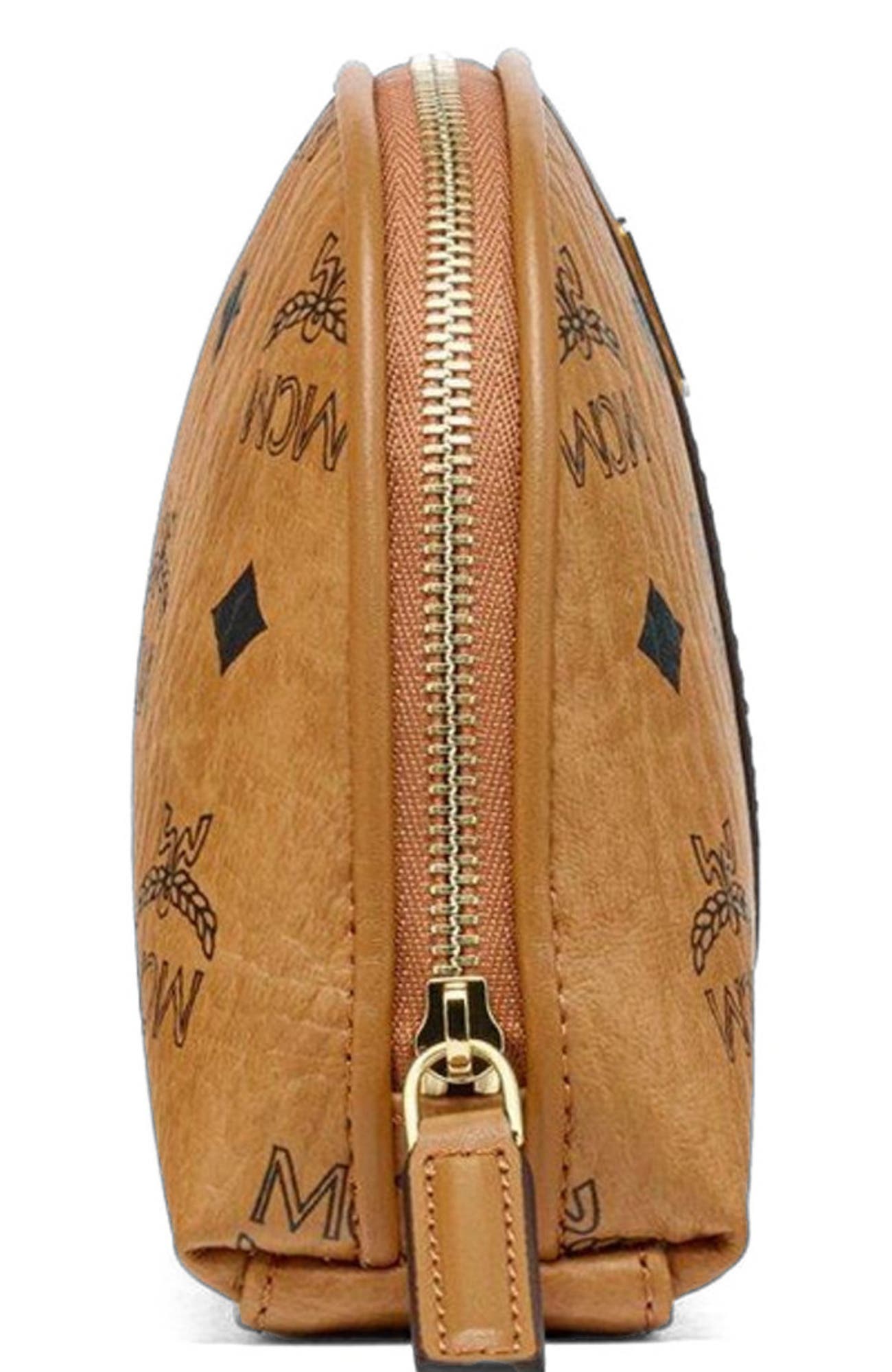 MCM Aren Cosmetic Pouch in Visetos, Alternate, color, 