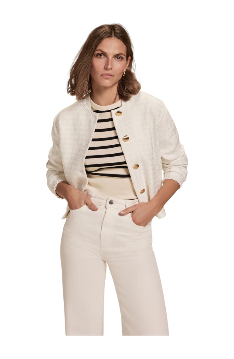 MINT VELVET Boucle Jacket, Alternate, color, Ivory