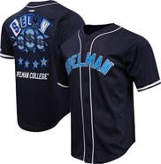 PRO STANDARD Men's Pro Standard Navy Spelman College Jaguars Homecoming Mesh Button-Down Shirt