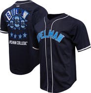 PRO STANDARD Men's Pro Standard Navy Spelman College Jaguars Homecoming Mesh Button-Down Shirt