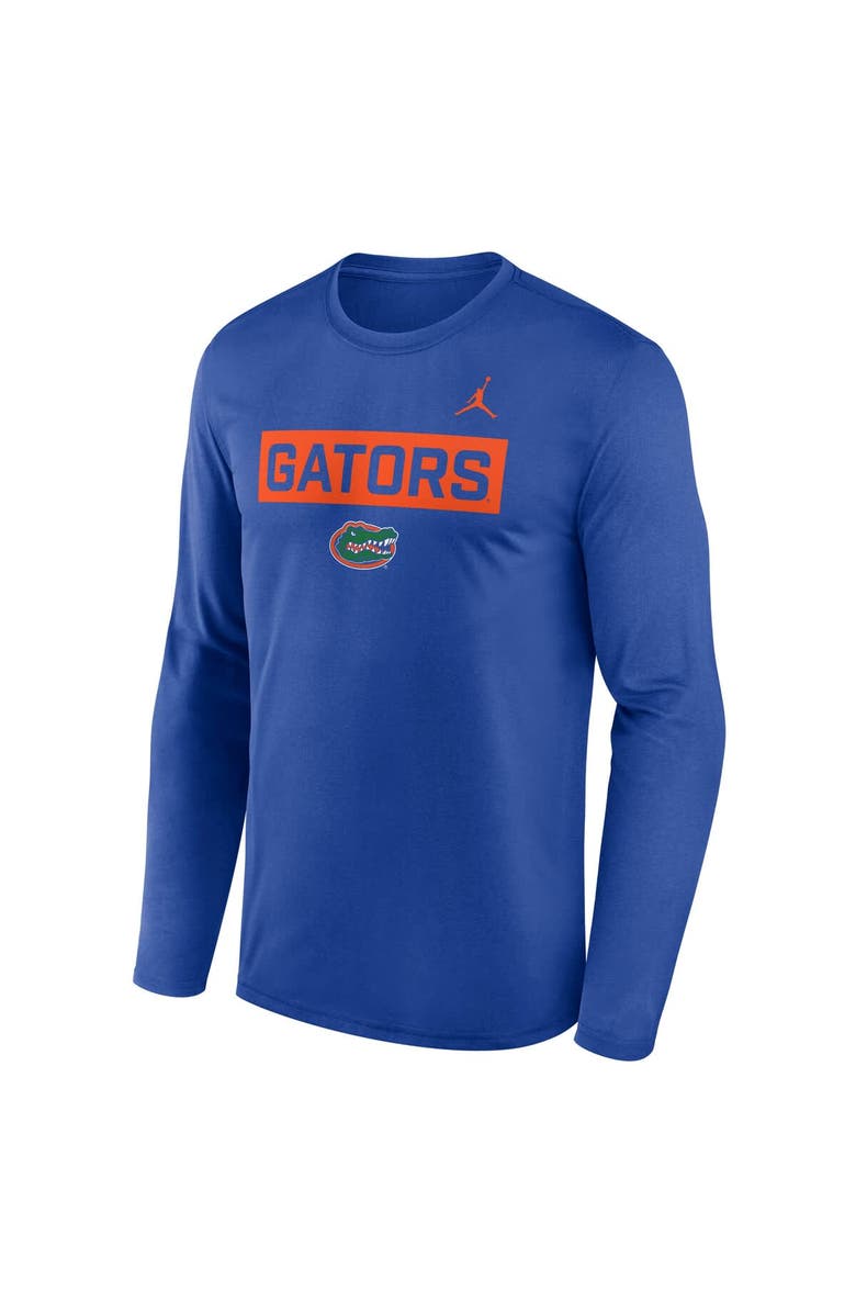 Jordan Brand Men's Jordan Brand Royal Florida Gators Primetime Campus 2-Hit Legend Dri-FIT Long Sleeve T-Shirt, Alternate, color, Royal