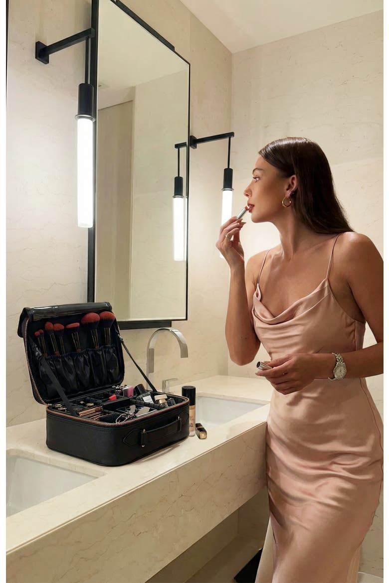 Madison Makeup Case | Black, Alternate, color, Black