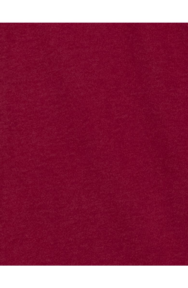 Leveret Footed Solid Cotton Matching Family Pajamas, Alternate, color, Maroon