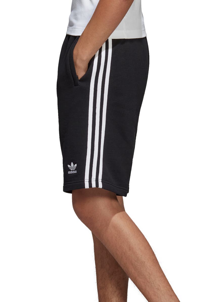 adidas Originals 3-Stripes Athletic Shorts, Alternate, color, 