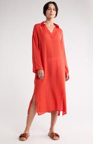 NORDSTROM RACK Long Sleeve Cover-Up Dress