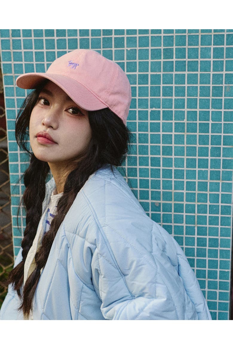 "Pan Pan" Baseball Cap, Alternate, color, Light Pink