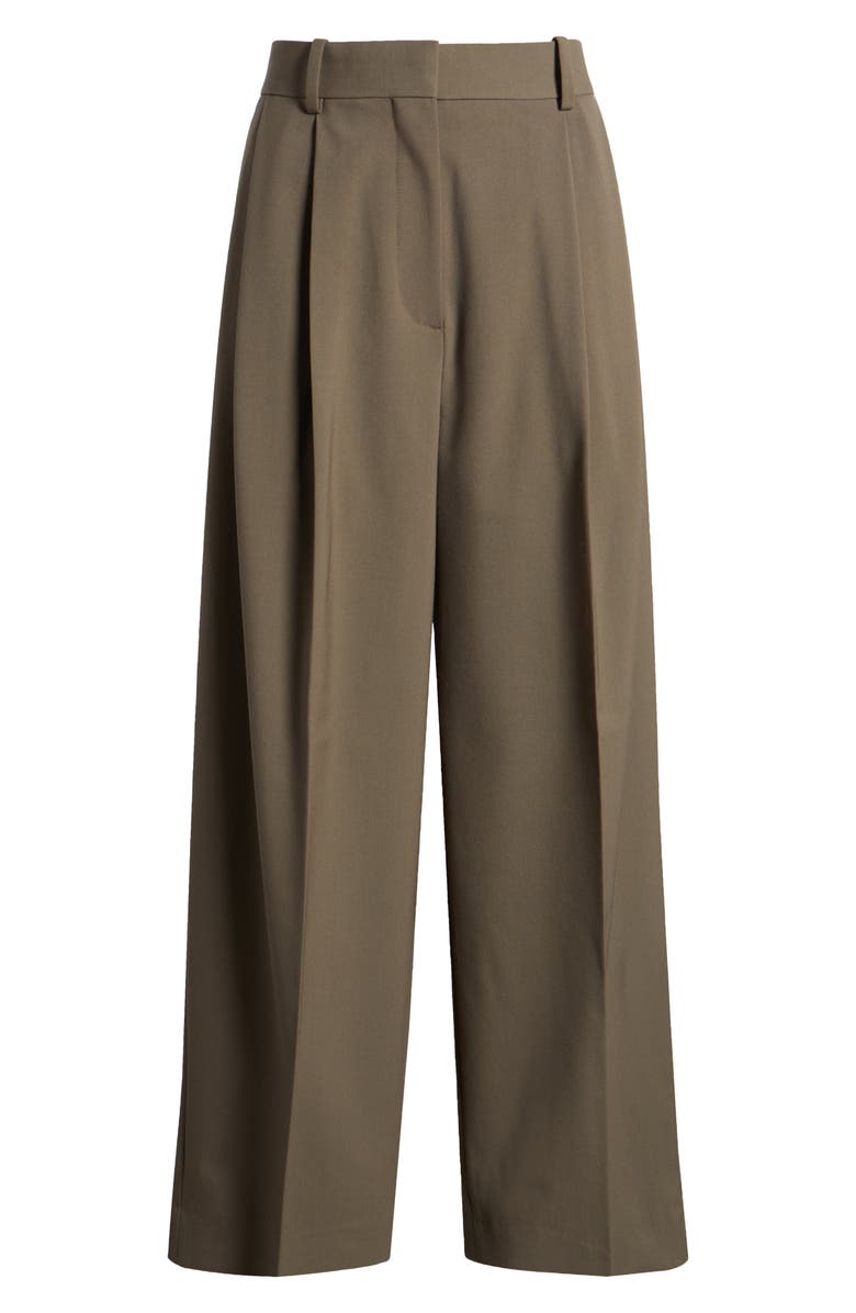 COS Pleat Front Twill Wide Leg Pants, Alternate, color,
