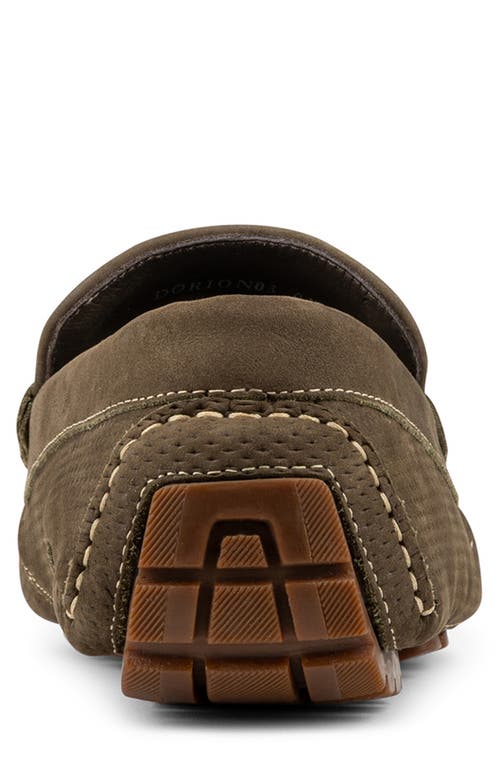 Donald Pliner Textured Horsebit Loafer In Green