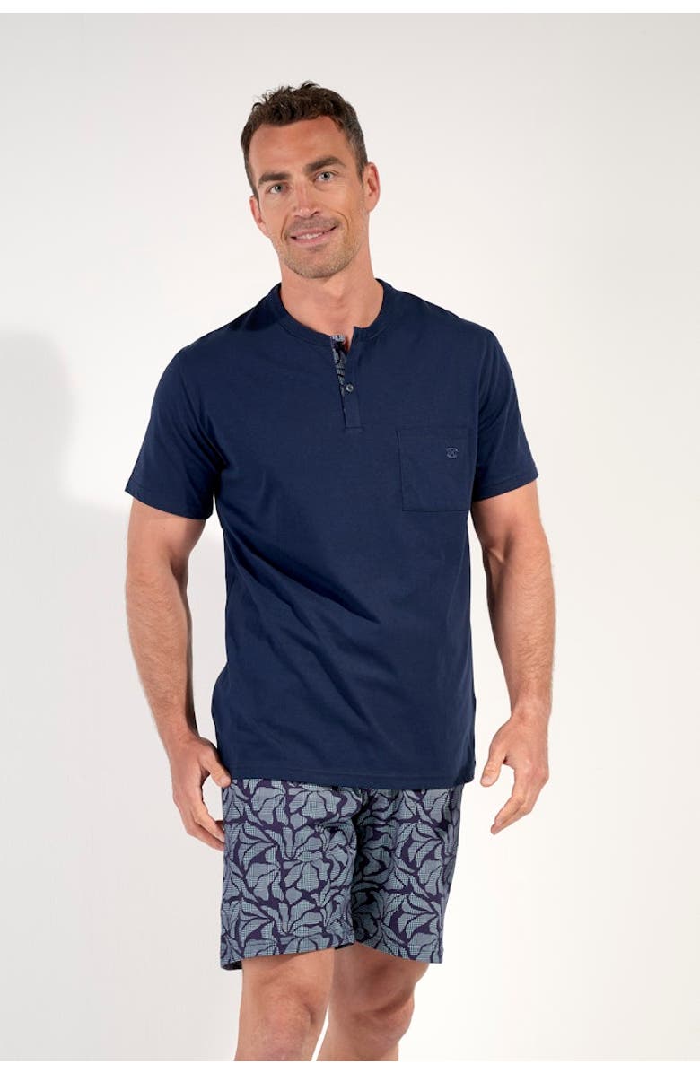 HOM Long Island Short Sleepwear, Alternate, color, Navy Print