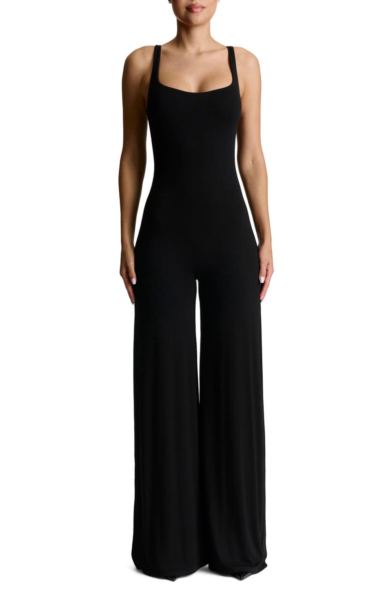 Naked Wardrobe Sculpt Wide Leg Tank Jumpsuit, Main, color,