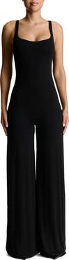 Naked Wardrobe Sculpt Wide Leg Tank Jumpsuit