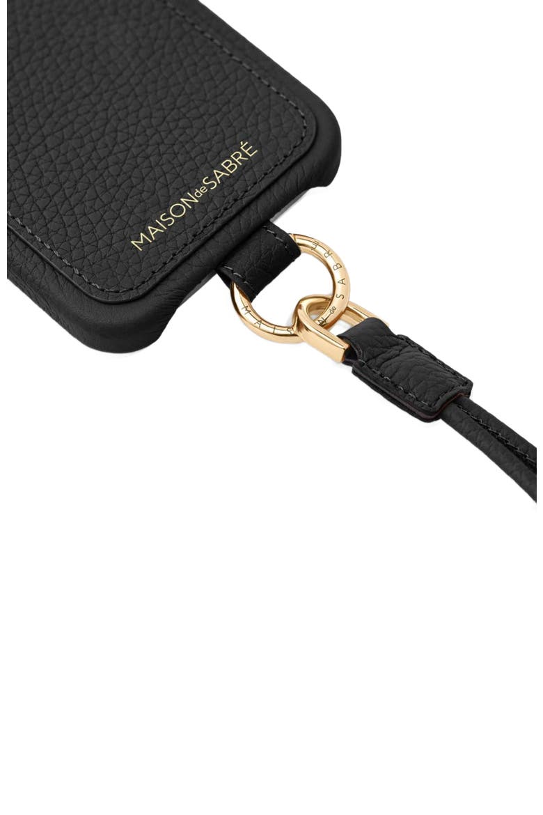 Sling Phone Case iPhone 15 Pro, Alternate, color, Black Caviar