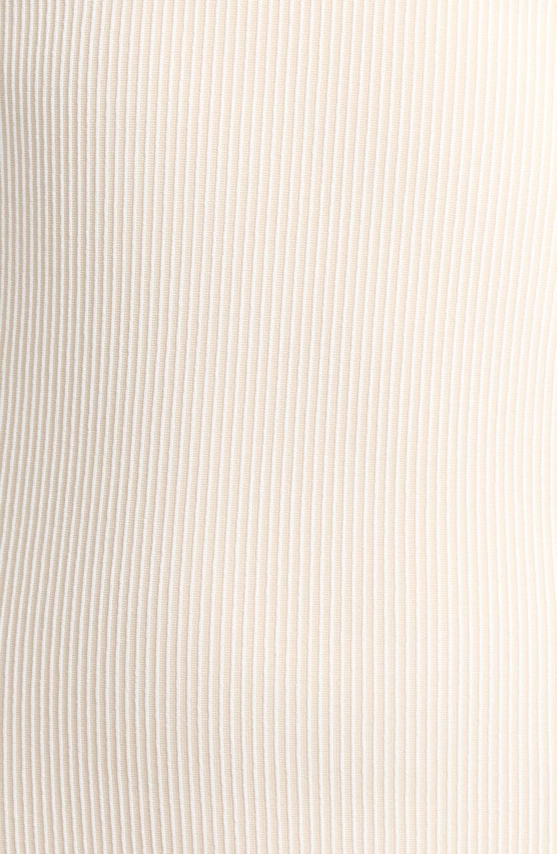 Sanctuary Plunge Crochet Inset High Leg One-Piece Swimsuit, Alternate, color, White Sand