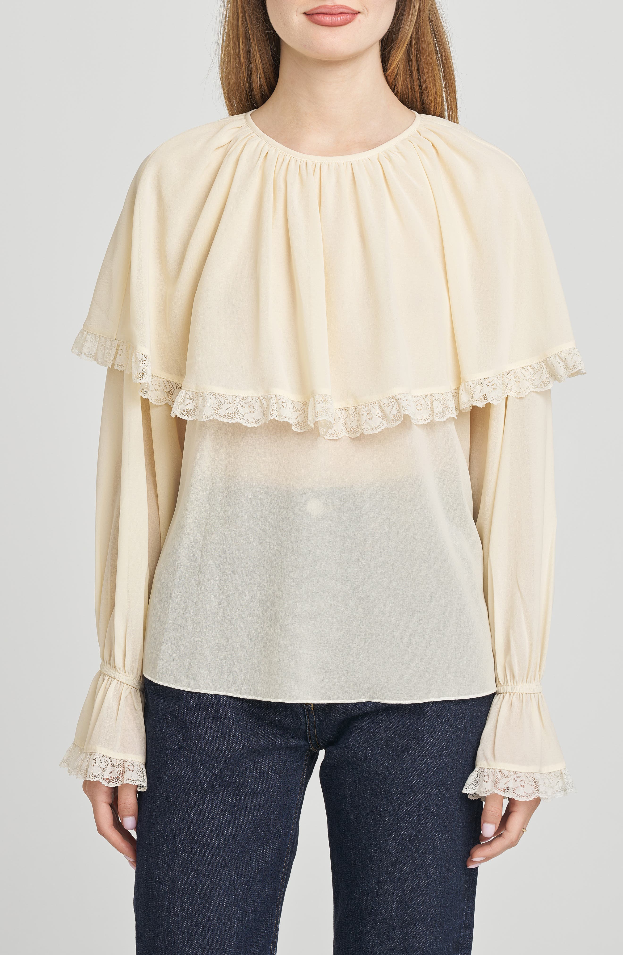 WAYF Mirabel Capelet Top