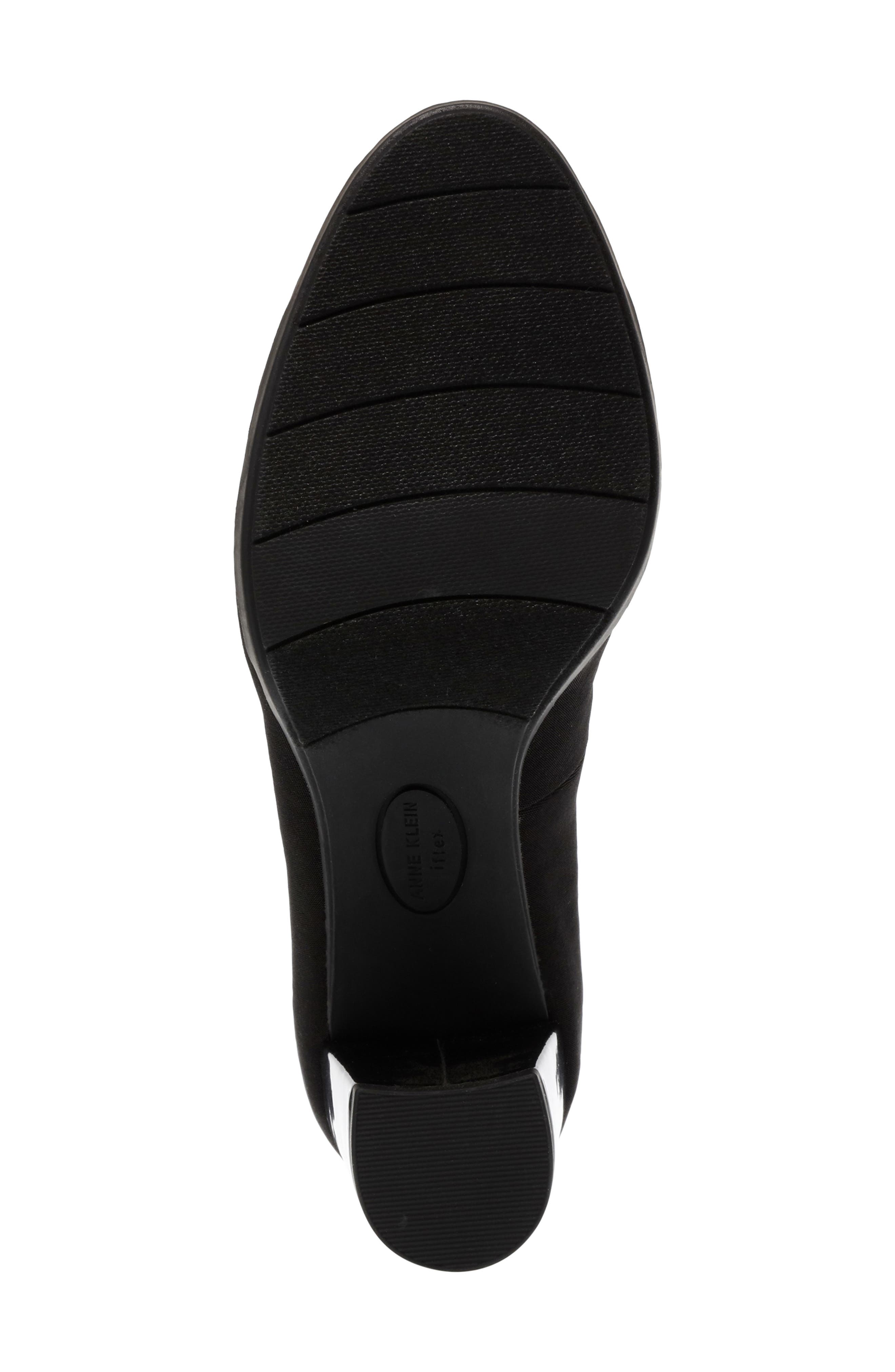 Castana Round Toe Block Heel Pump, Alternate, color, BLACK FABRIC