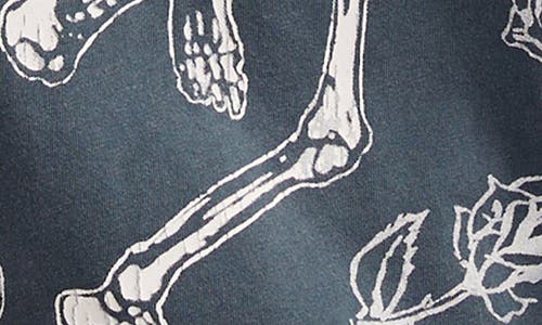 Lucky Brand Grateful Dead Dancing Skulls Graphic T-shirt In Blue