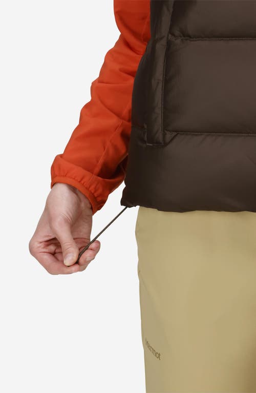 Marmot Guides 700 Fill Power Down Water Repellent Vest In Brown