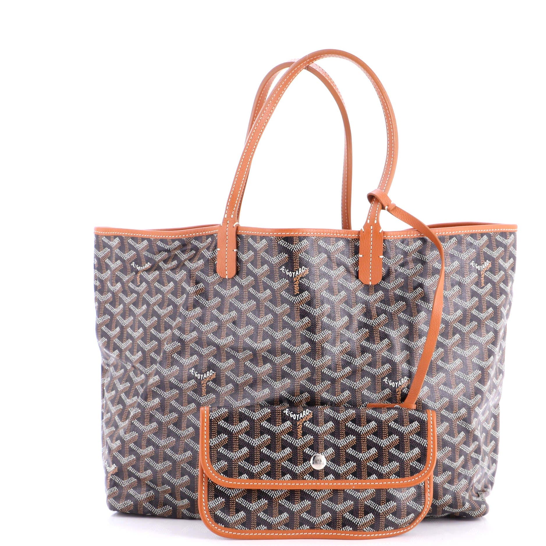 Pre-Owned Goyard Saint Louis Tote Coated Canvas PM, Alternate, color, Brown