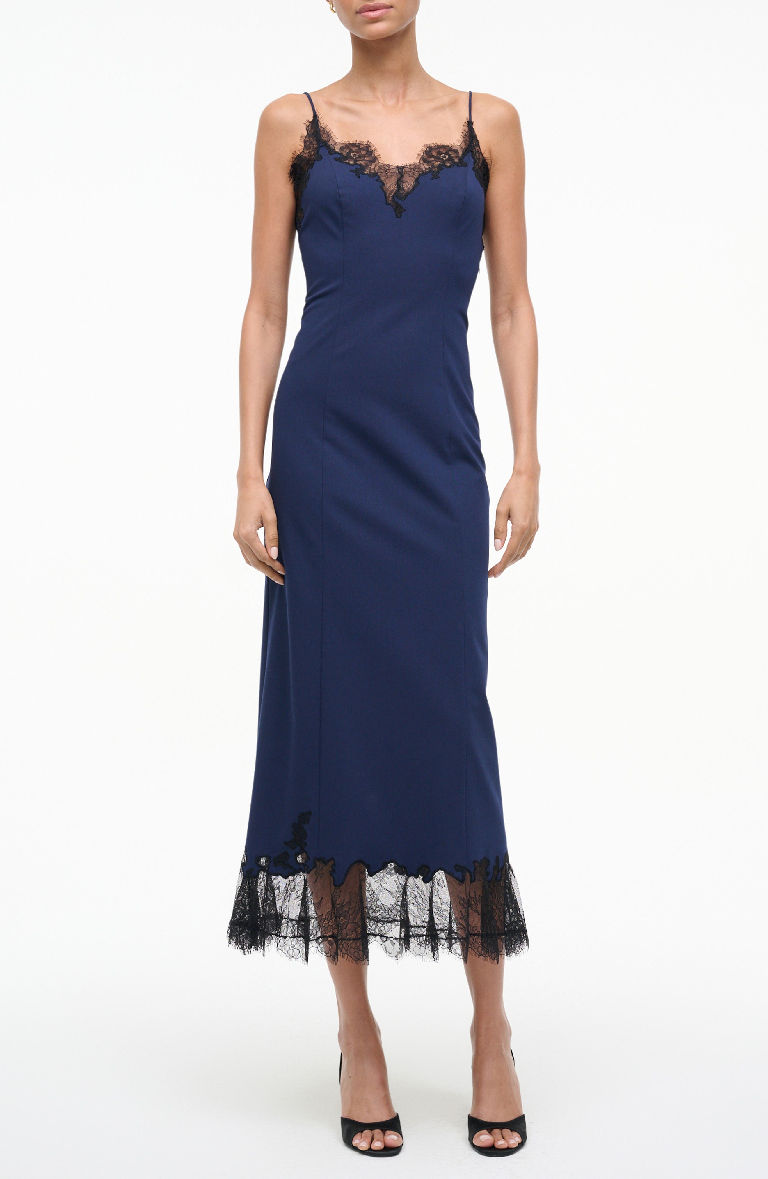 STAUD Nadia Lace Minidress