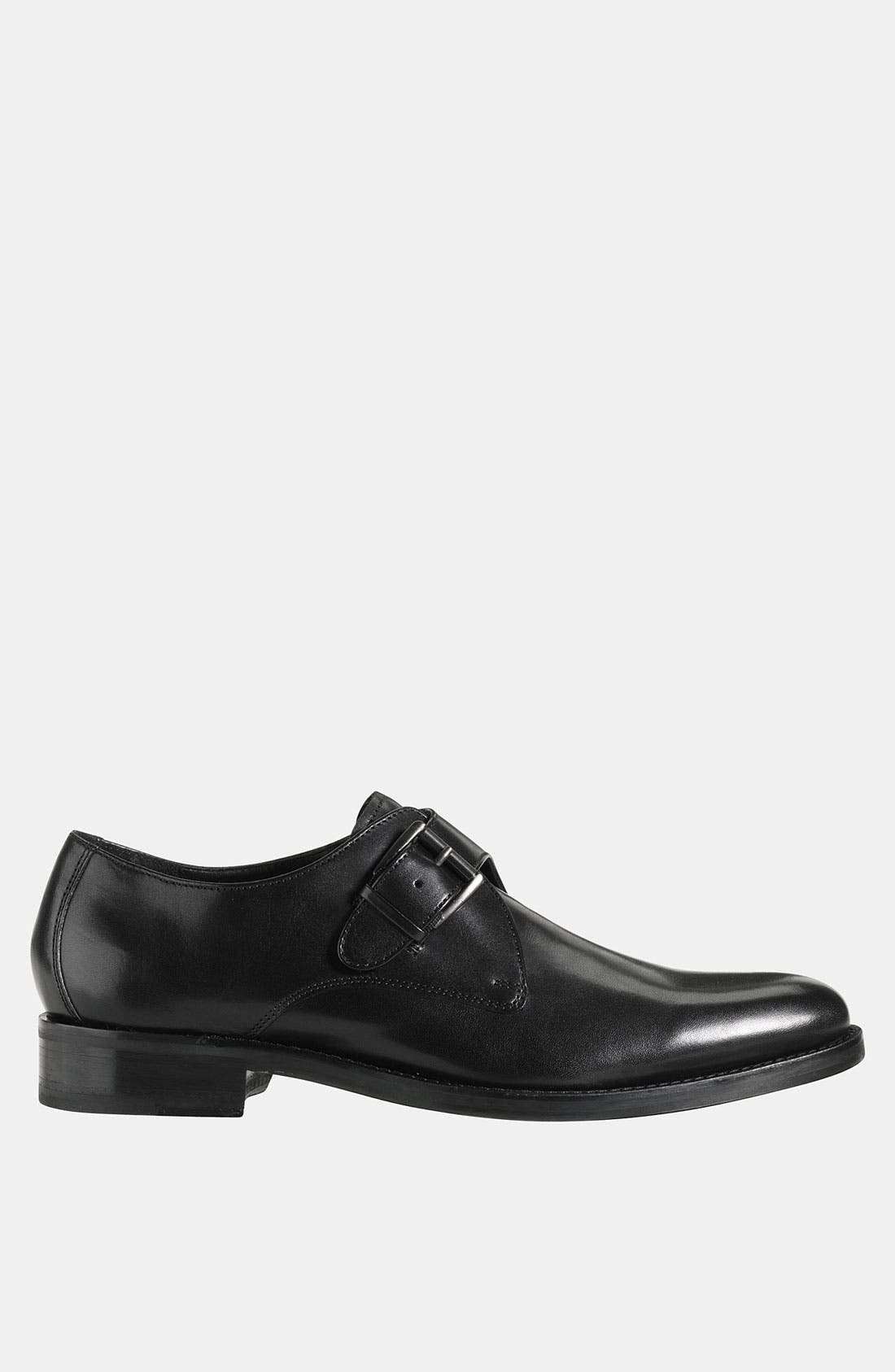 'Air Madison' Monk Strap Shoe, Alternate, color, BLACK