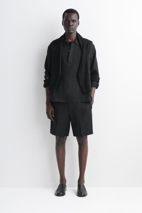 Tailored Linen Shorts