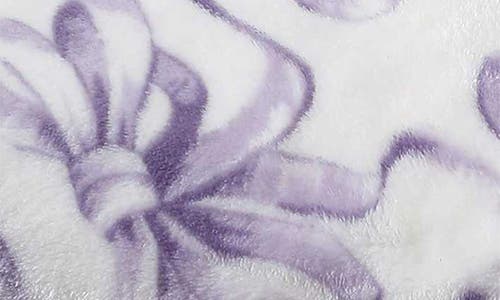 Betsey Johnson Ballet Bows Throw Blanket In Purple