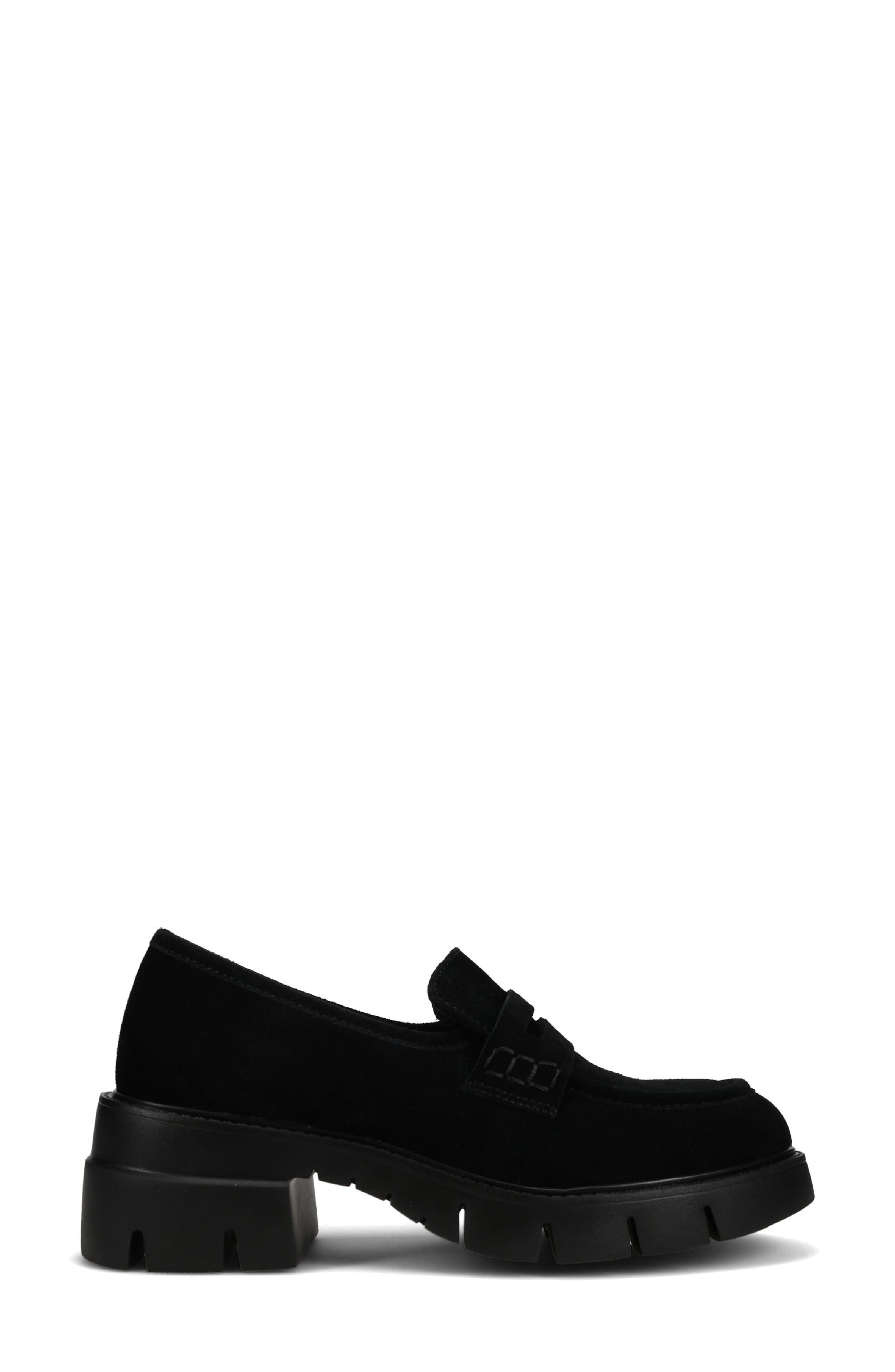 Nevis Leather Loafer, Alternate, color, BLACK