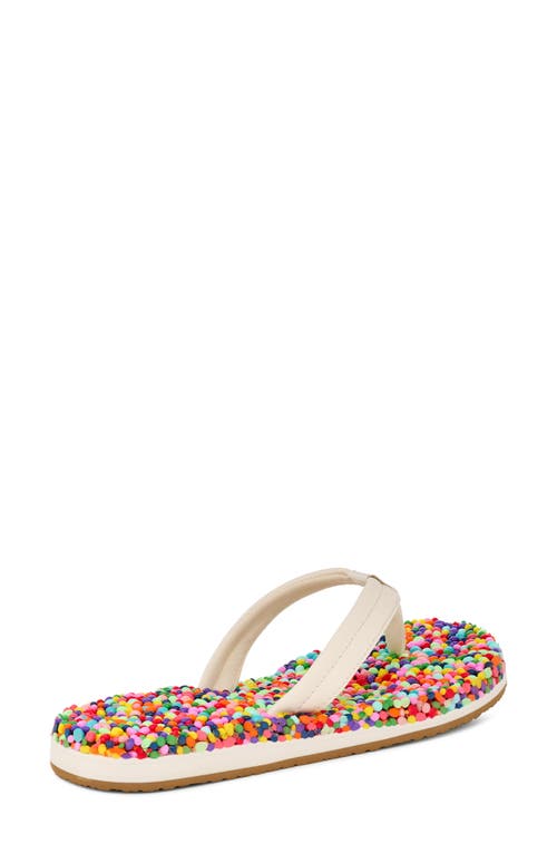 Sanuk Bubblecush Flip Flop In Multi