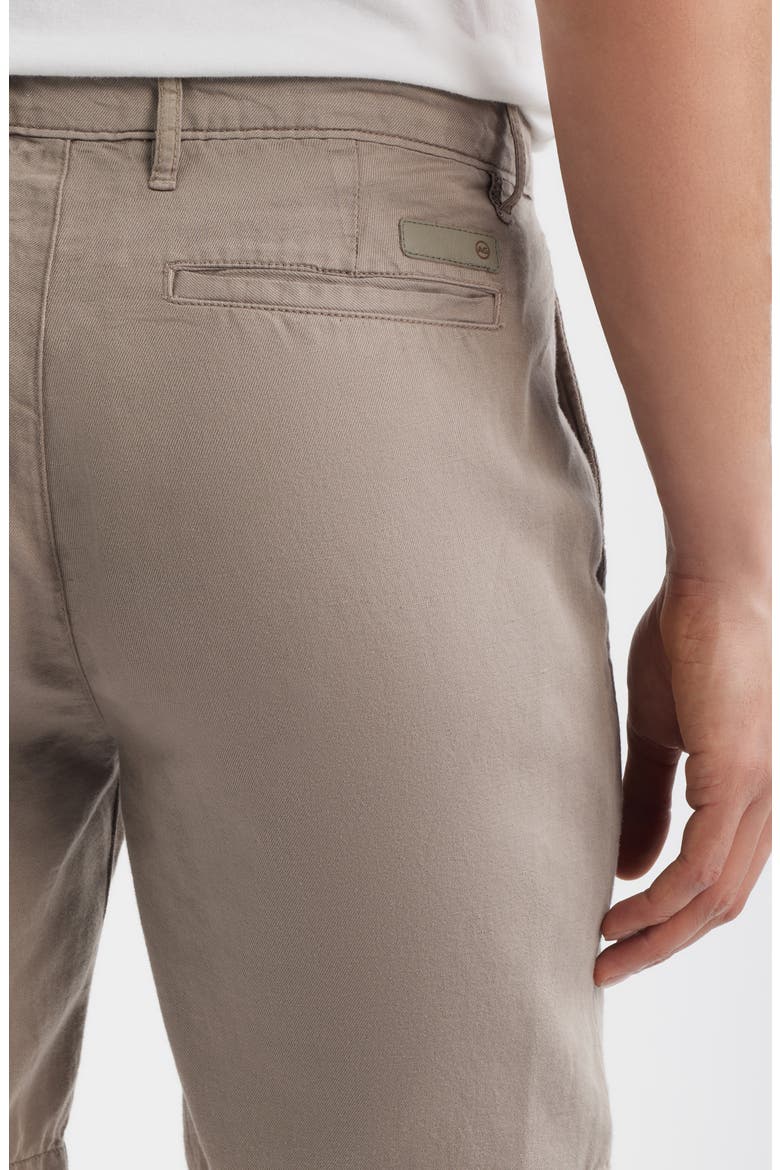Wanderer Linen & Cotton Chino Shorts, Alternate, color, SULFUR AMBER DUST