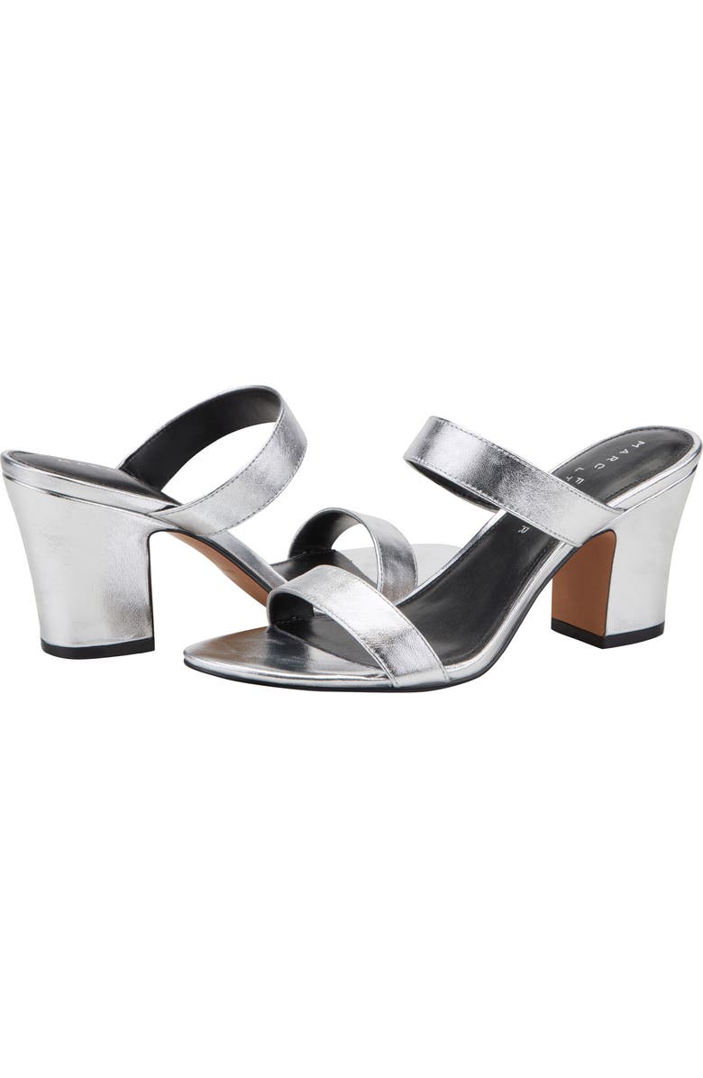 Marc Fisher LTD Jessey Slide Sandal, Alternate, color, Silver