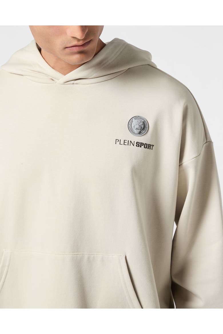 Oversize Hoodie Sweatshirt Ls Scratch Men, Alternate, color, grey
