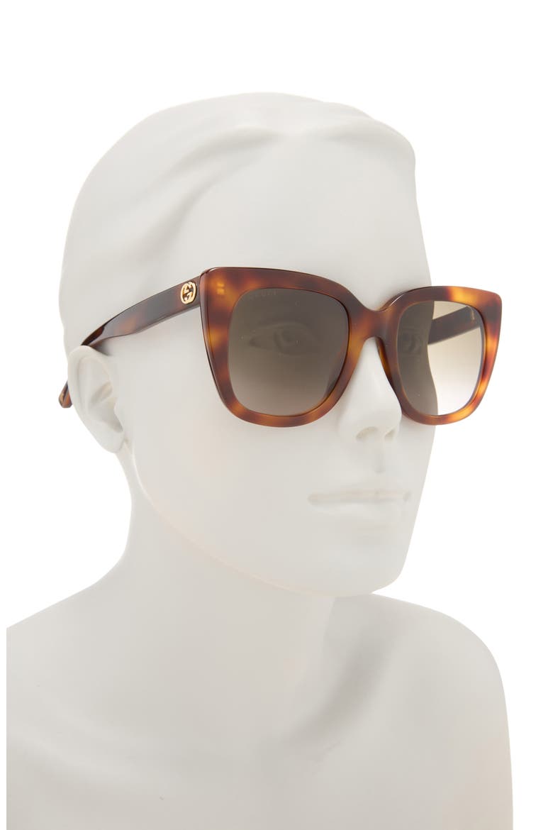 51mm Cat Eye Sunglasses, Alternate, color, HAVANA HAVANA BROWN