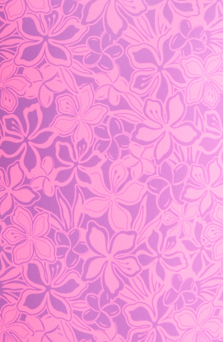 Kulani Kinis Plunge Cross Back One-Piece Swimsuit, Alternate, color, Bubble Berry