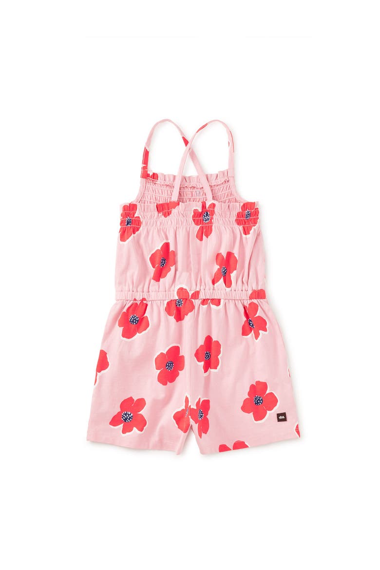 Smocked Strappy Romper, Alternate, color, Rock Floral