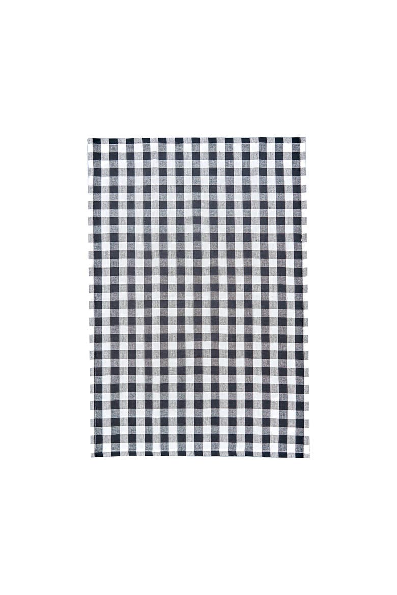 Ashford Black Woven Kitchen Towel, Main, color, Brown