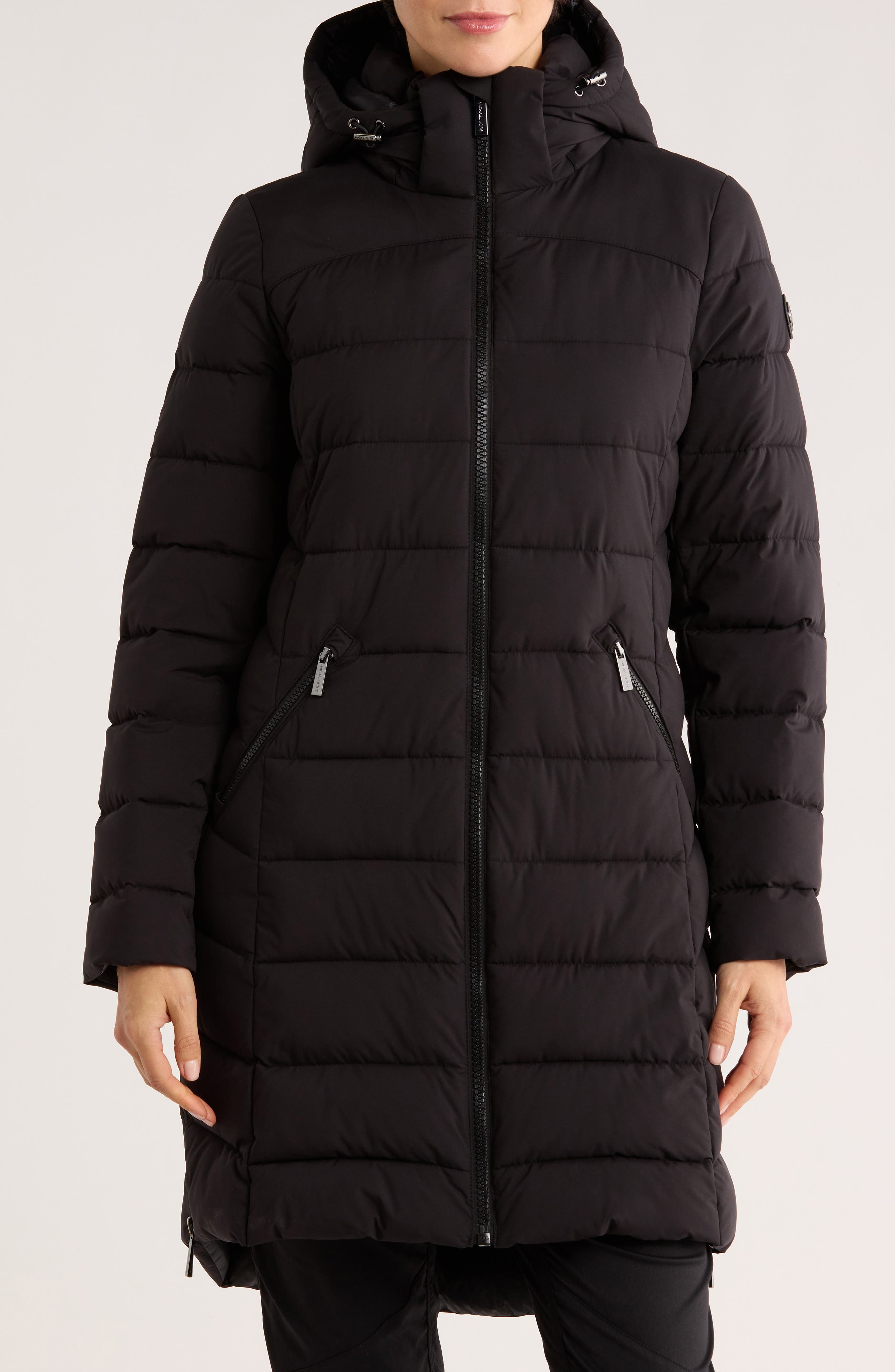 Michael Kors Packable Hooded 400 Fill Power Quilted Puffer Jacket