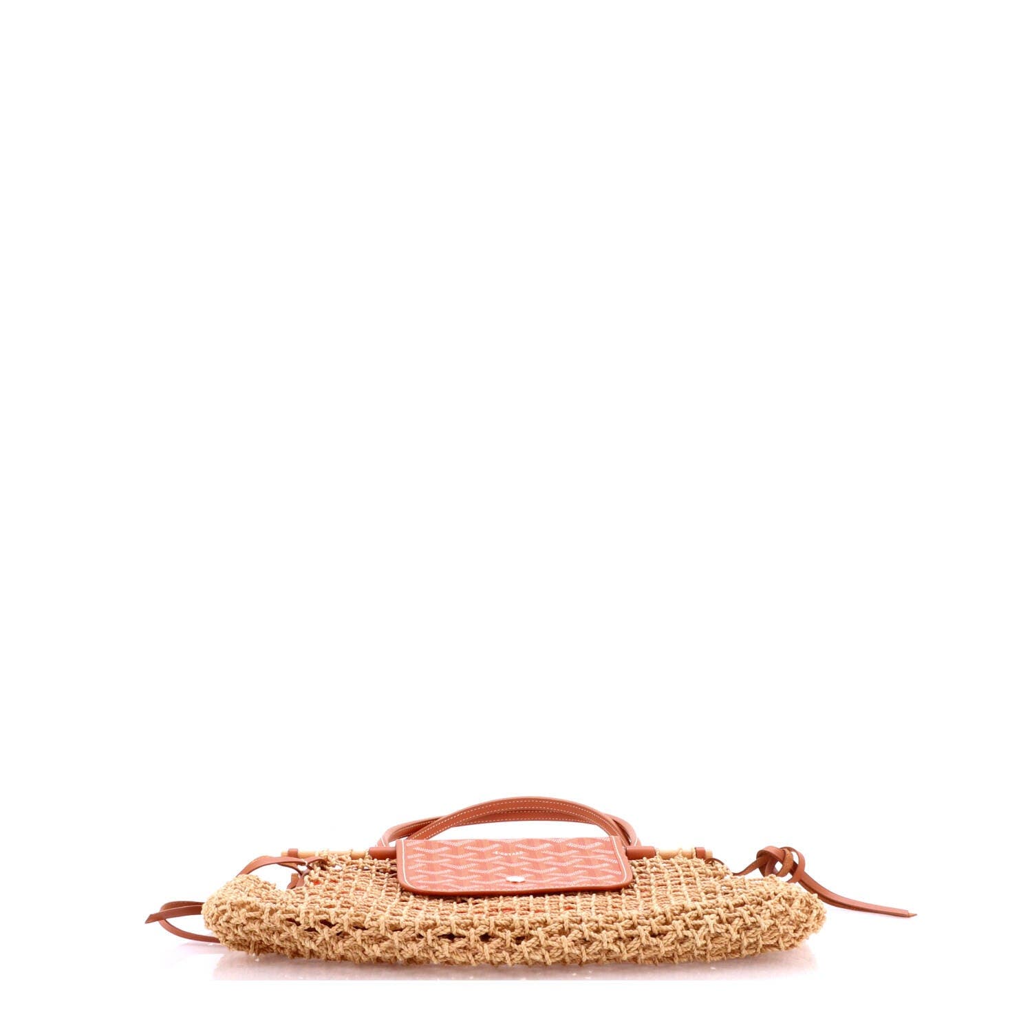 Aligre Bag Raffia Net with Coated Canvas, Alternate, color, Orange