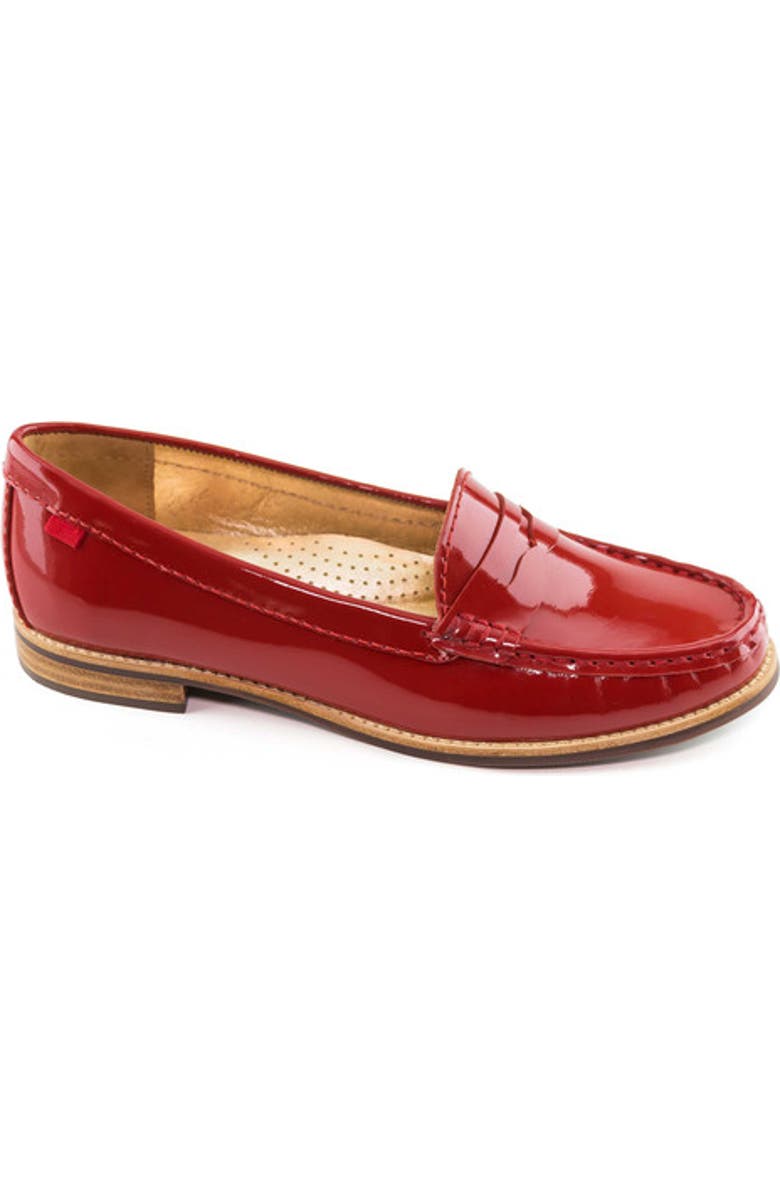 Marc Joseph New York East Village Patent Leather Penny Loafer, Main, color, Red Patent