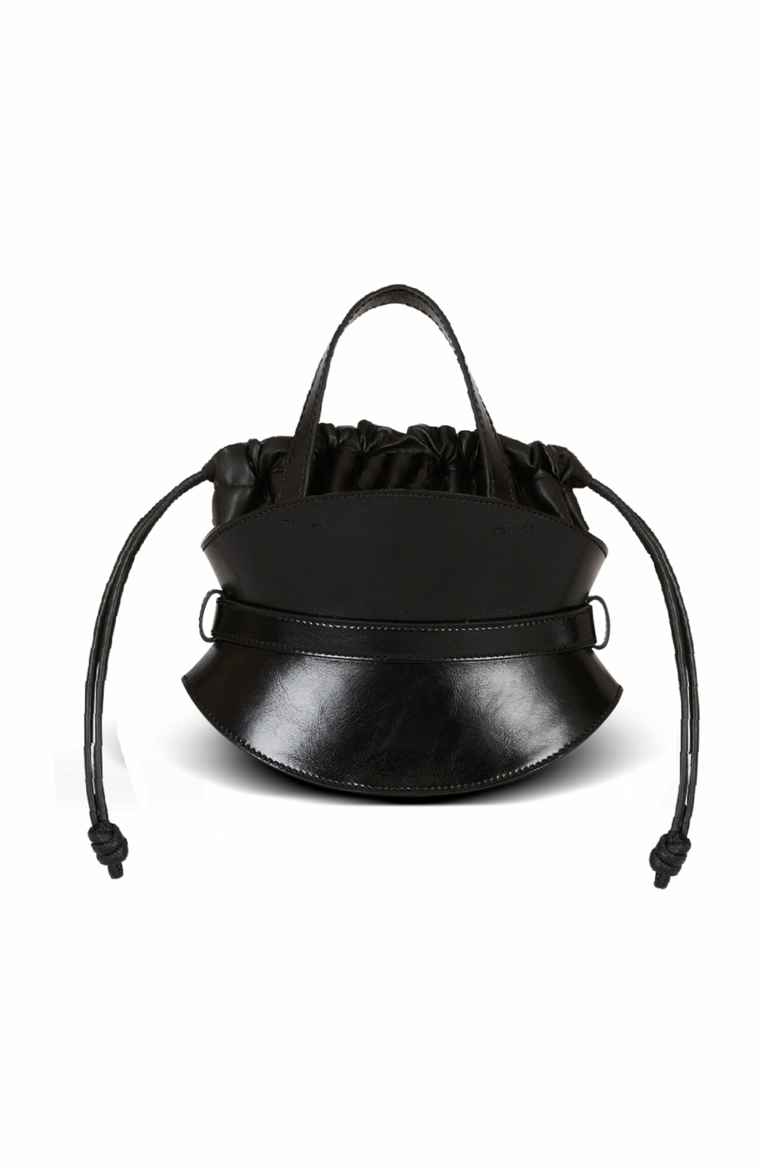 Balmain Shuffle Mini Bag In Leather, Alternate, color, 