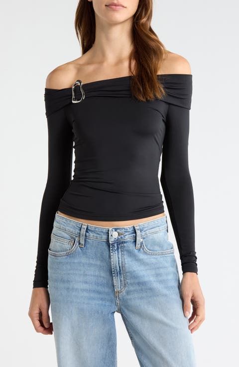 Lannie Hardware Off the Shoulder Top