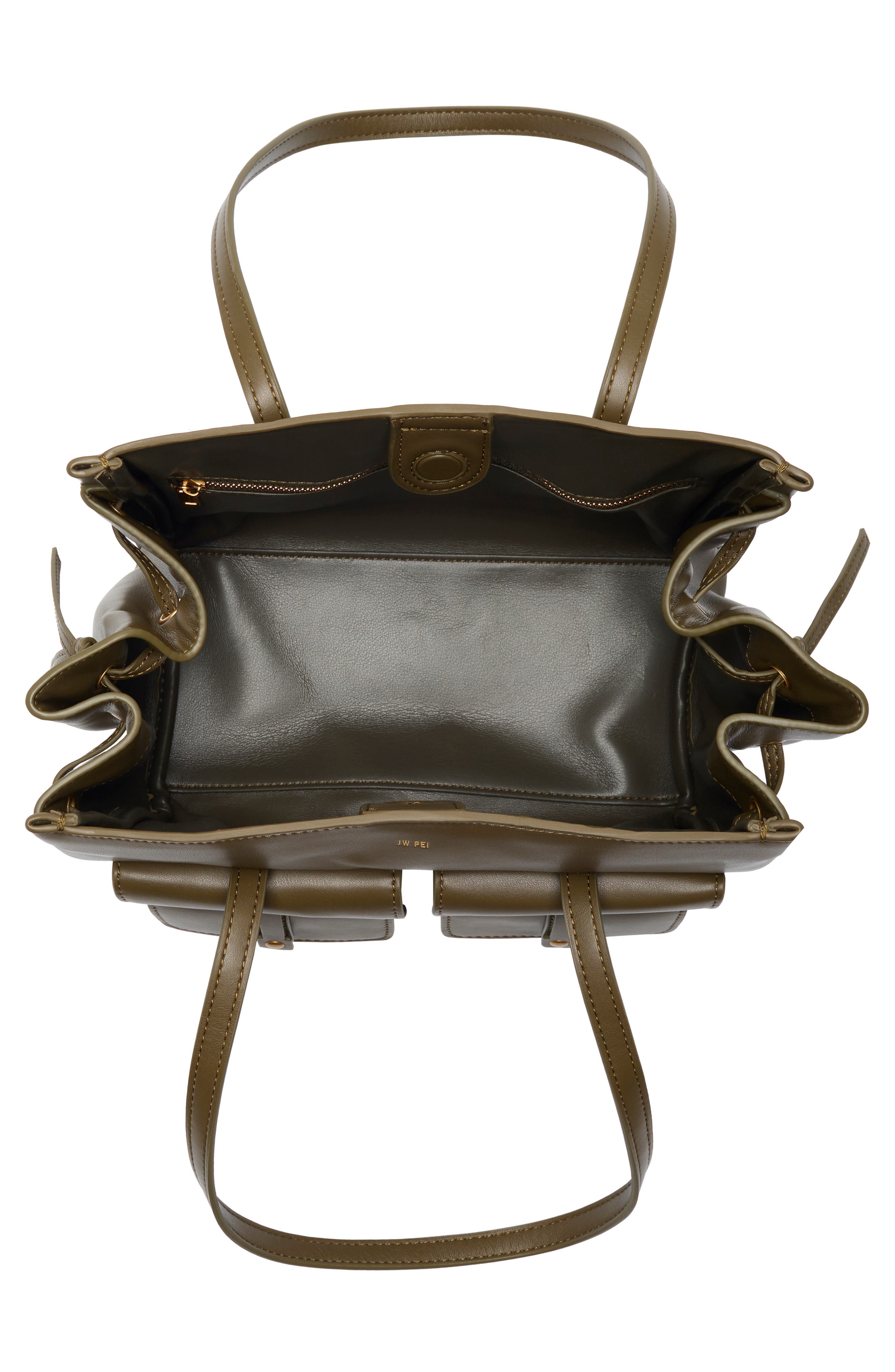 Linda Tote Bag, Alternate, color, DARK OLIVE