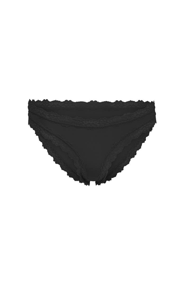 Adore Me Lana Bikini Panties, Alternate, color, Black