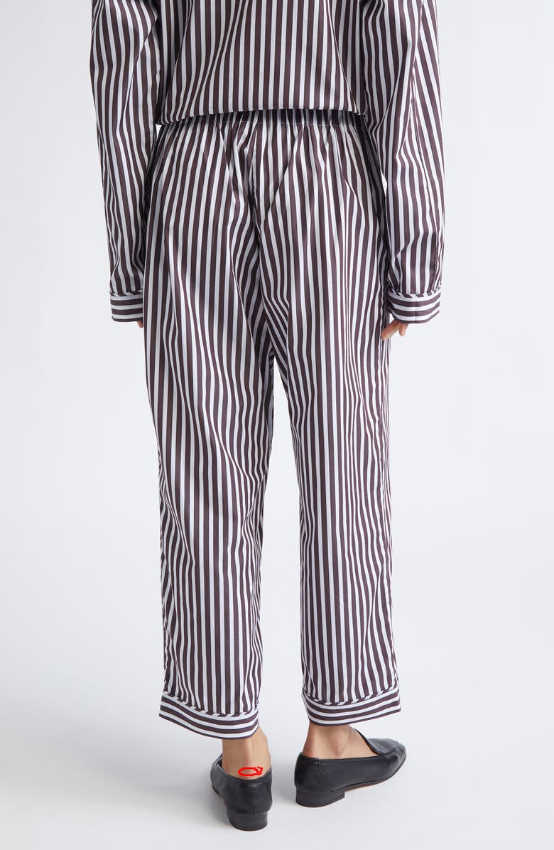 NACKIYÈ Life Is a Beach Stripe Crop Pajama Pants, Alternate, color, Choco Stripe