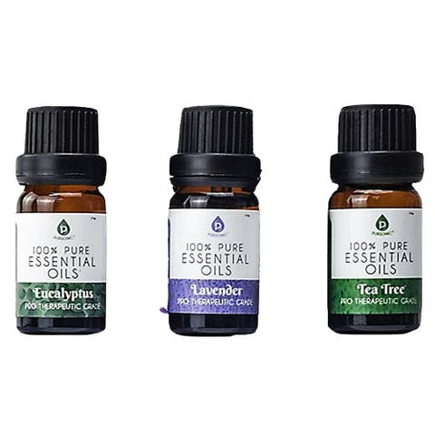 3 pack of 100% Pure Essential Oils (Eucalyptus, Lavender & Tea Tree)
