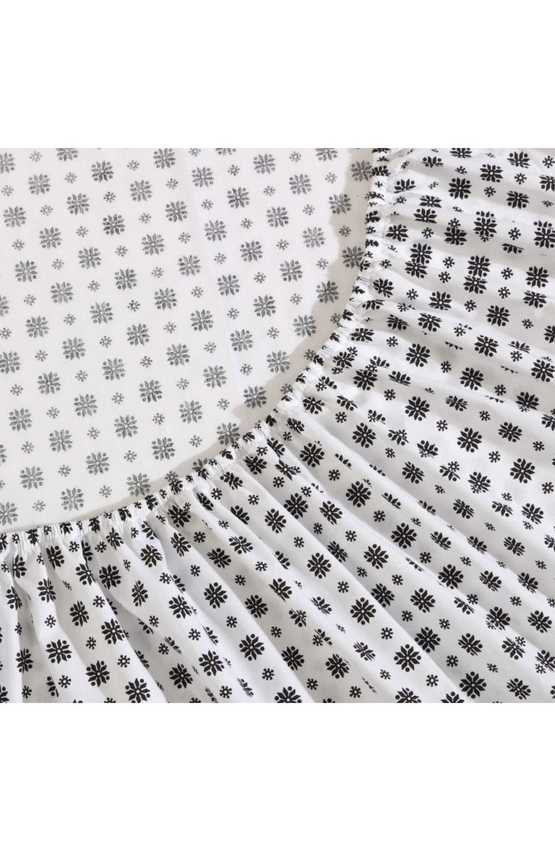 Eddie Bauer Fair Isle Sprinkle Cotton Sheet Set, Alternate, color, White/ Black