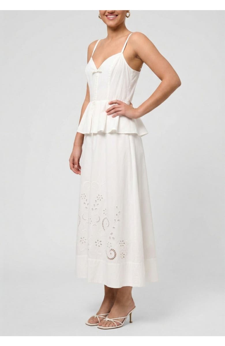 RACHEL Rachel Roy Isabelle Peplum Maxi Dress, Alternate, color, White